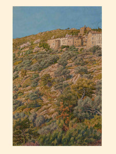 Henri Rivière - Tirage Provence: Bormes en 1925 -