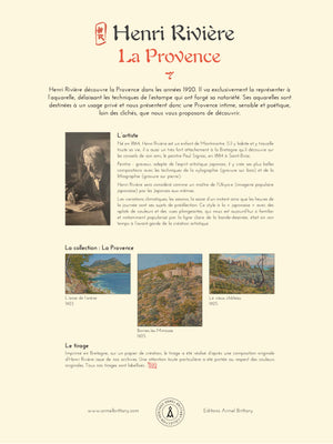 Henri Rivière - Tirage Provence: Bormes, le vieux château en 1925 -