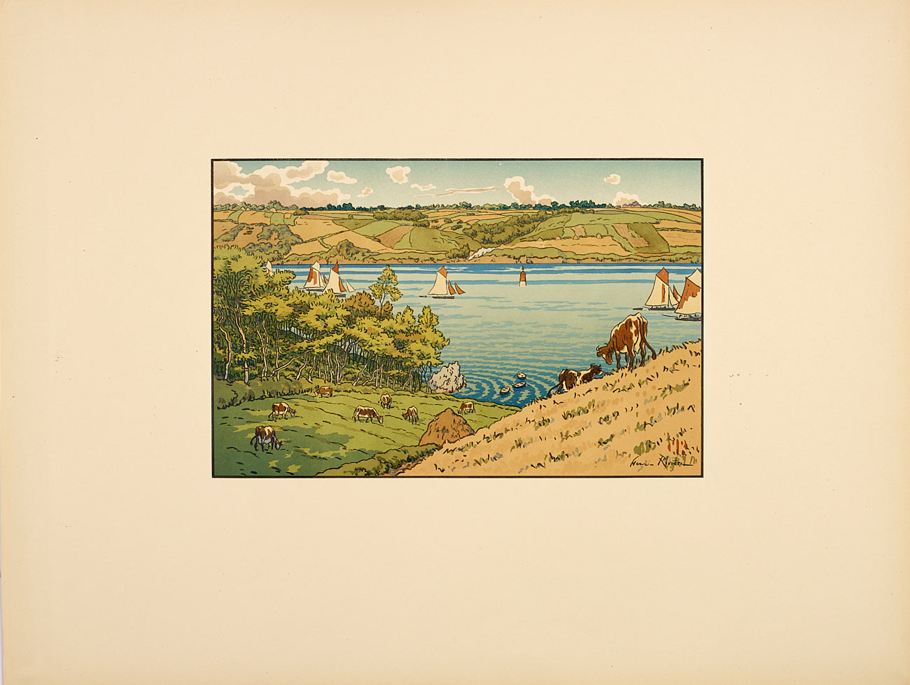 Le Trieux à Kermarie par Henri Rivière