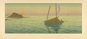 Le soleil couchant par Henri Rivière