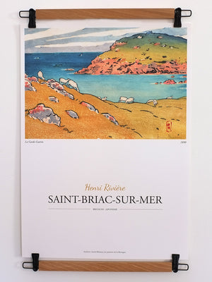 Affiche decoration bretagne art henri riviere artiste breton marque bretagne. japonisme dinard saint malo